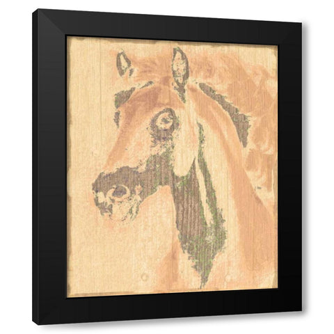 Horse 1 Black Modern Wood Framed Art Print by Greene, Taylor