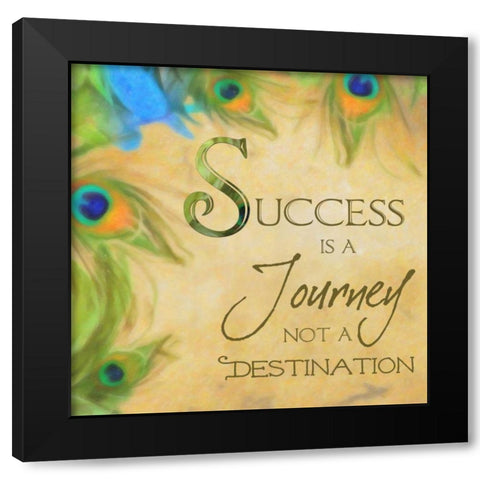 SUCCESS Black Modern Wood Framed Art Print by Greene, Taylor