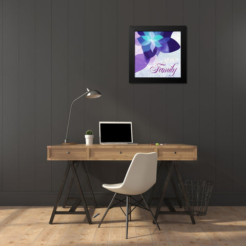 Watercolor Family Black Modern Wood Framed Art Print by Greene, Taylor