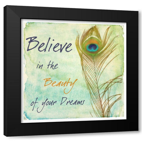 Beauty Black Modern Wood Framed Art Print with Double Matting by Greene, Taylor