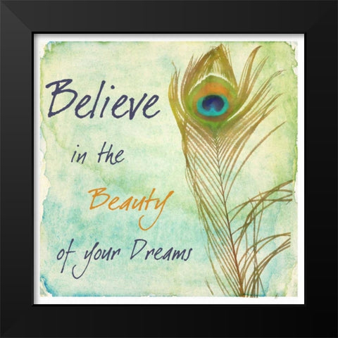 Beauty Black Modern Wood Framed Art Print by Greene, Taylor