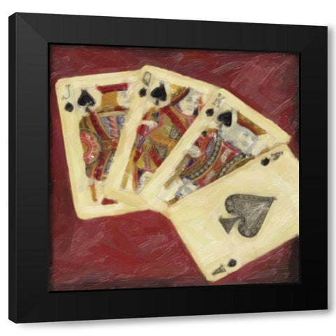CLASSIC CARDS Black Modern Wood Framed Art Print with Double Matting by Greene, Taylor