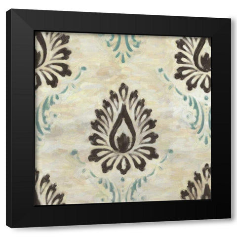 Medallion 2 Black Modern Wood Framed Art Print by Greene, Taylor