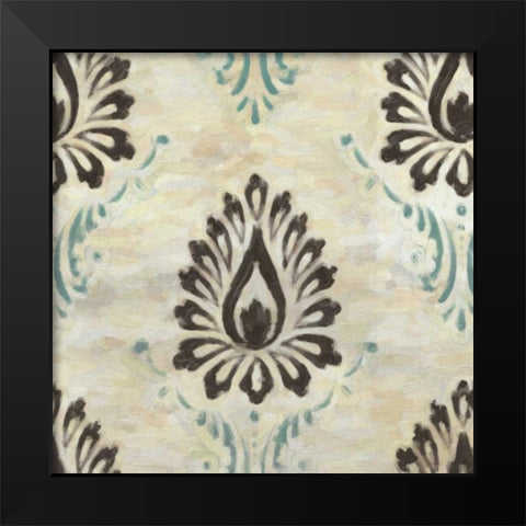 Medallion 2 Black Modern Wood Framed Art Print by Greene, Taylor