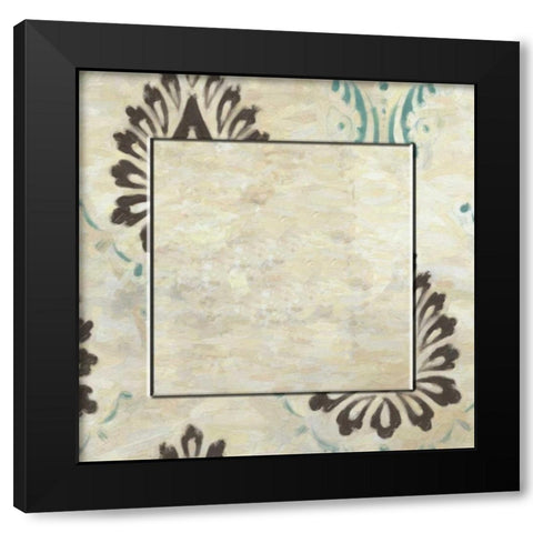 Medallion With Center Black Modern Wood Framed Art Print by Greene, Taylor