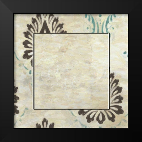 Medallion With Center Black Modern Wood Framed Art Print by Greene, Taylor