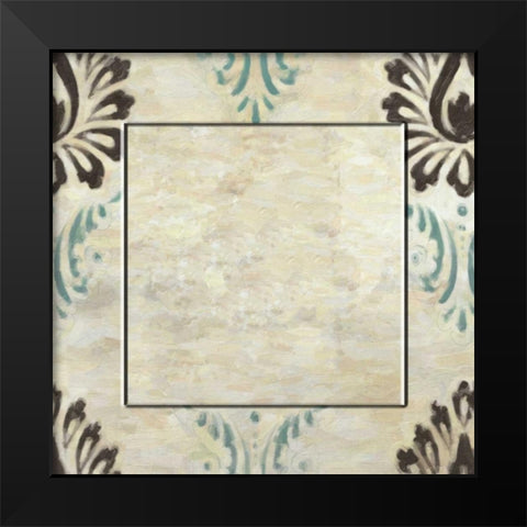 Medallion With Center 2 Black Modern Wood Framed Art Print by Greene, Taylor