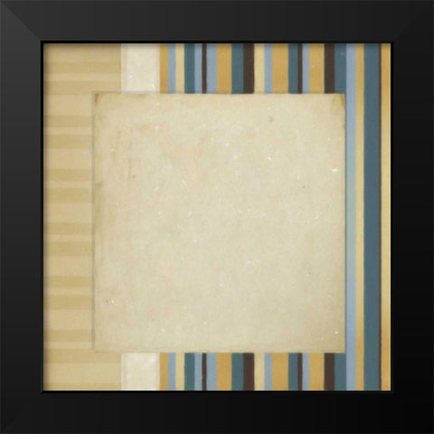 Striipes 1 Black Modern Wood Framed Art Print by Greene, Taylor
