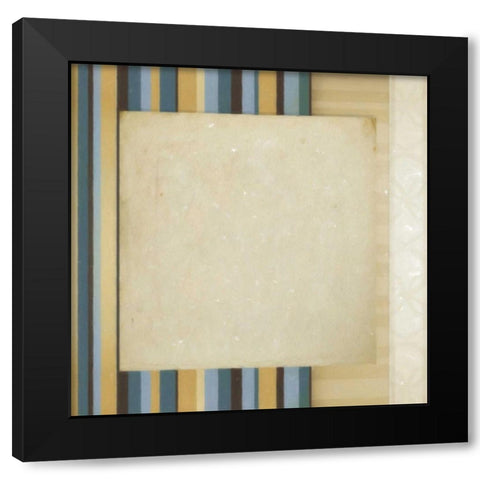 Striipes 2 Black Modern Wood Framed Art Print with Double Matting by Greene, Taylor