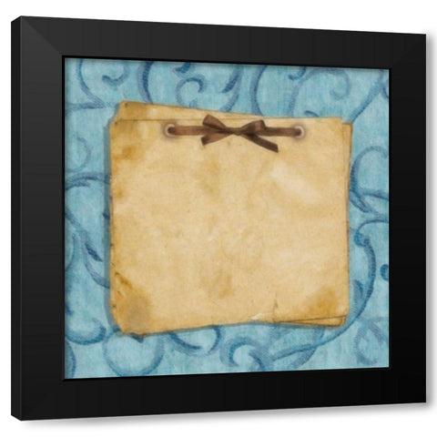 Journaling 1 Black Modern Wood Framed Art Print with Double Matting by Greene, Taylor