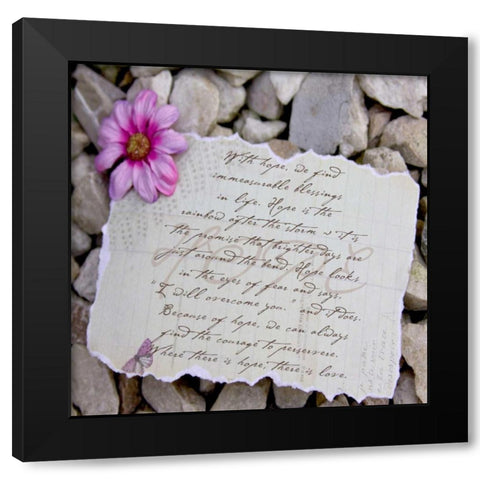 Rocks 2 Black Modern Wood Framed Art Print with Double Matting by Greene, Taylor