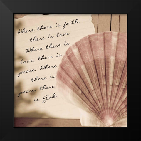 Shell 2 Black Modern Wood Framed Art Print by Greene, Taylor