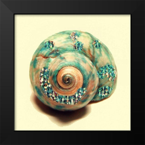 Jeweled Shell 1 Black Modern Wood Framed Art Print by Greene, Taylor