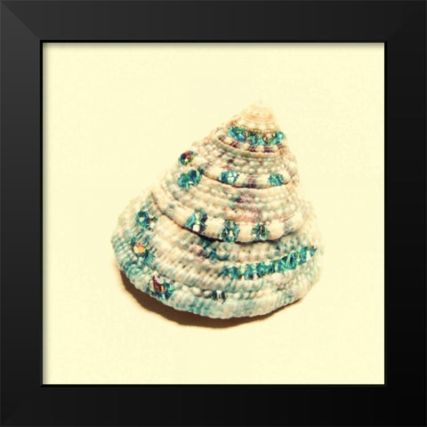 Jeweled Shell 2 Black Modern Wood Framed Art Print by Greene, Taylor