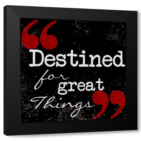 Destined Black Modern Wood Framed Art Print with Double Matting by Greene, Taylor