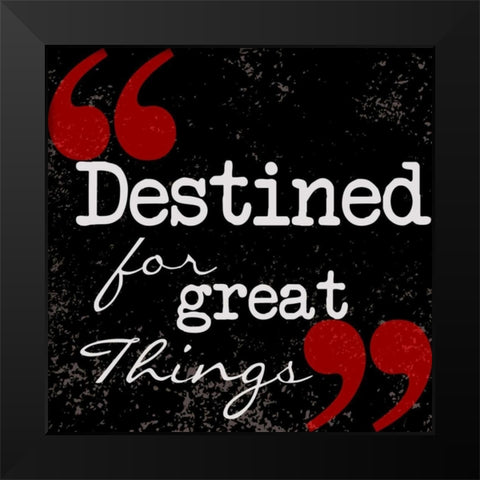 Destined Black Modern Wood Framed Art Print by Greene, Taylor
