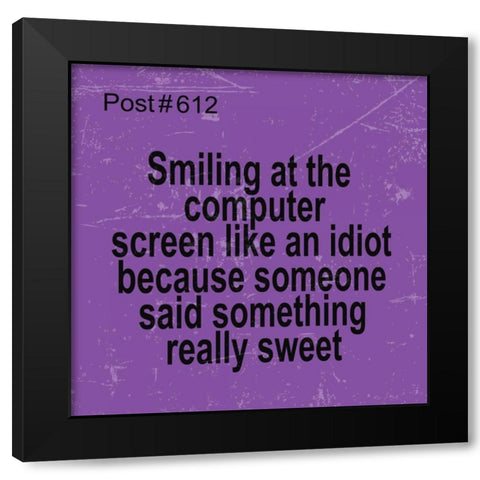 POST# 612 Black Modern Wood Framed Art Print with Double Matting by Greene, Taylor