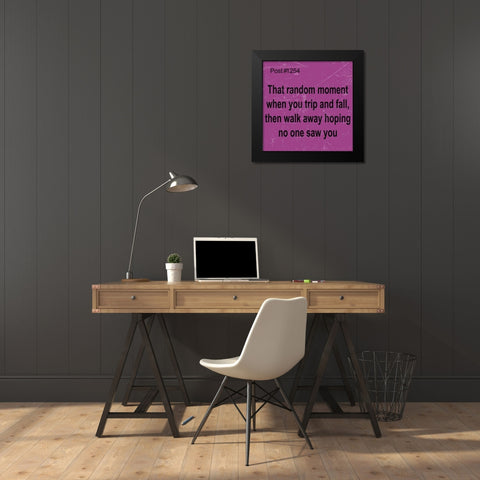 POST# 1254 Black Modern Wood Framed Art Print by Greene, Taylor