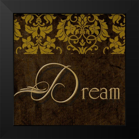OSCAR GOLD A2 Black Modern Wood Framed Art Print by Greene, Taylor
