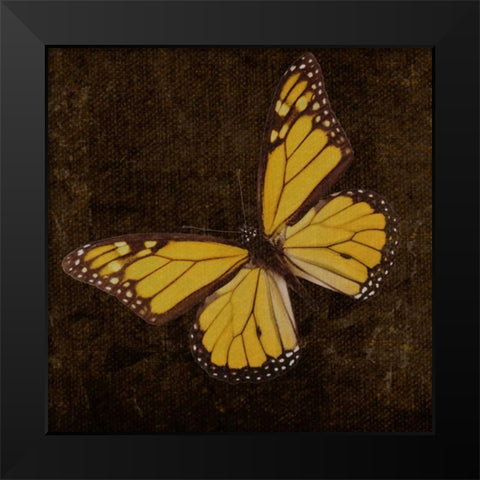 OSCAR GOLD A8 Black Modern Wood Framed Art Print by Greene, Taylor