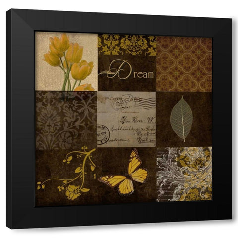 OSCAR GOLD Black Modern Wood Framed Art Print with Double Matting by Greene, Taylor