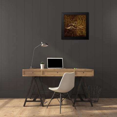 OSCAR GOLD B8 Black Modern Wood Framed Art Print by Greene, Taylor