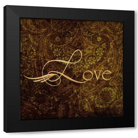 OSCAR GOLD B8 Black Modern Wood Framed Art Print with Double Matting by Greene, Taylor