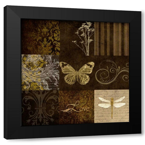 OSCAR GOLD Black Modern Wood Framed Art Print with Double Matting by Greene, Taylor