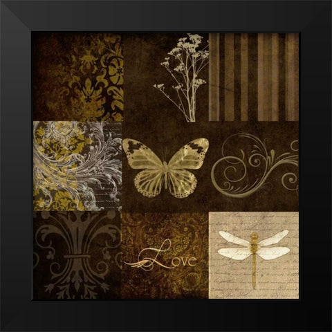 OSCAR GOLD Black Modern Wood Framed Art Print by Greene, Taylor