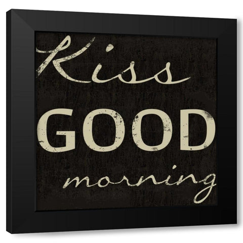 MORNING Black Modern Wood Framed Art Print with Double Matting by Greene, Taylor