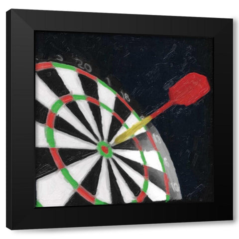 EYE OF THE BULL Black Modern Wood Framed Art Print with Double Matting by Greene, Taylor