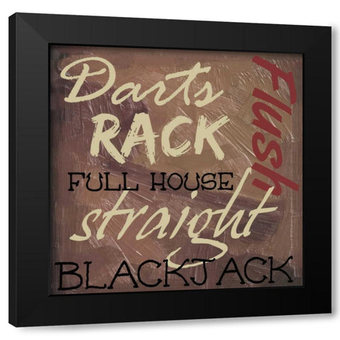 DARTS Black Modern Wood Framed Art Print by Greene, Taylor