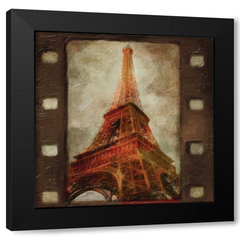 Travel 9 EIFFEL Black Modern Wood Framed Art Print by Greene, Taylor