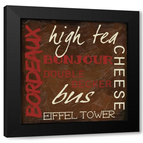 Travel 9 G Black Modern Wood Framed Art Print with Double Matting by Greene, Taylor