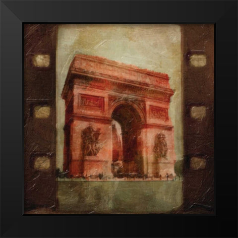 Travel 9 L Black Modern Wood Framed Art Print by Greene, Taylor