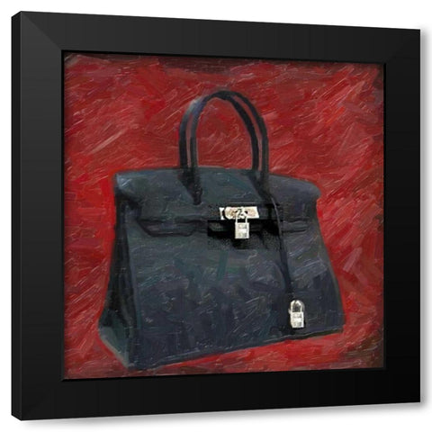 Fashion Bag Black Modern Wood Framed Art Print with Double Matting by Greene, Taylor
