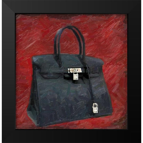 Fashion Bag Black Modern Wood Framed Art Print by Greene, Taylor
