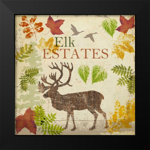ELK B2 Black Modern Wood Framed Art Print by Greene, Taylor
