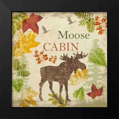 MOOSE CABIN C1 Black Modern Wood Framed Art Print by Greene, Taylor