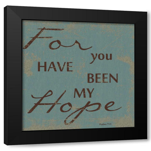 MY HOPE Black Modern Wood Framed Art Print with Double Matting by Greene, Taylor
