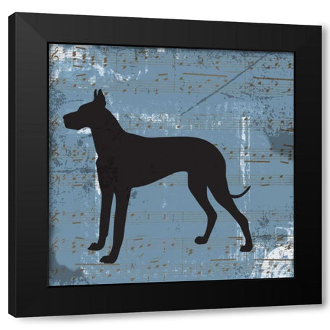 TOP DOG A2 Black Modern Wood Framed Art Print by Greene, Taylor
