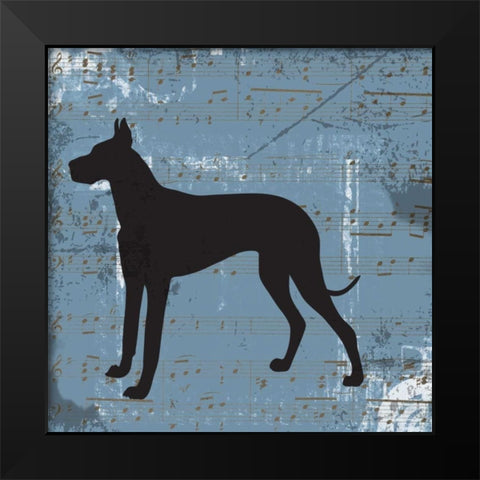 TOP DOG A2 Black Modern Wood Framed Art Print by Greene, Taylor
