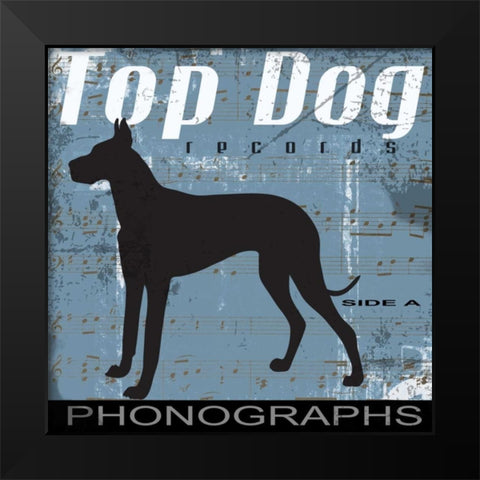 TOP DOG A Black Modern Wood Framed Art Print by Greene, Taylor
