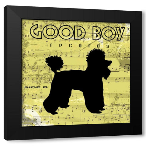 Good Boy C1 Black Modern Wood Framed Art Print with Double Matting by Greene, Taylor