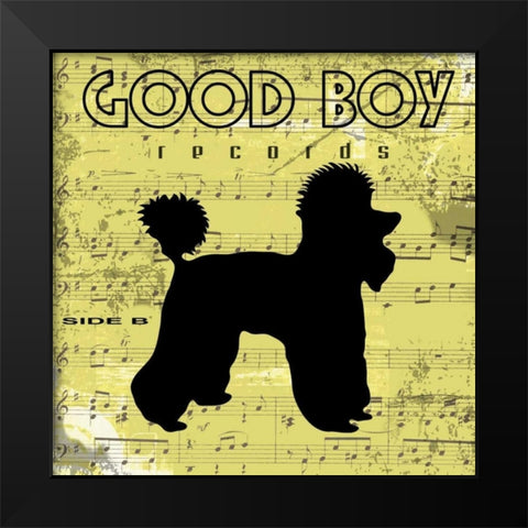 Good Boy C1 Black Modern Wood Framed Art Print by Greene, Taylor