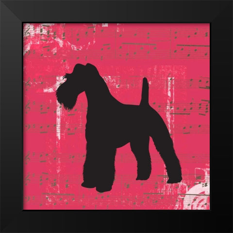 Schnauzer D2 Black Modern Wood Framed Art Print by Greene, Taylor