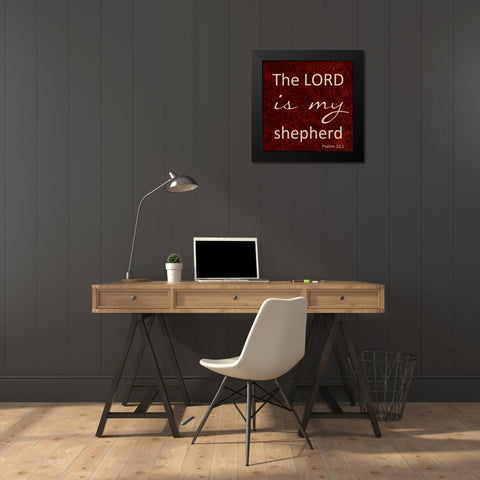 MY SHEPHERD Black Modern Wood Framed Art Print by Greene, Taylor