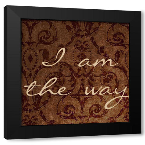I Am The Way Black Modern Wood Framed Art Print by Greene, Taylor
