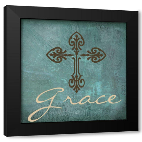 Grace Black Modern Wood Framed Art Print with Double Matting by Greene, Taylor