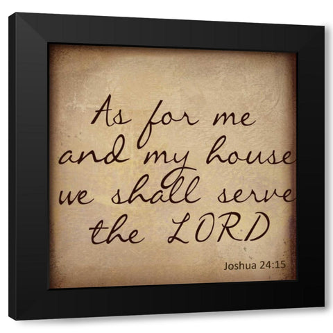 THE LORD Black Modern Wood Framed Art Print by Greene, Taylor
